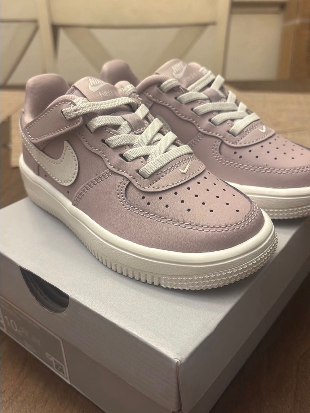 Nike Kids Lavender and White Sneakers